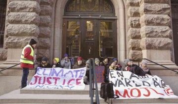 Climate Activists, Led by Greta Thunberg, Staged Protest at Swedish Parliament