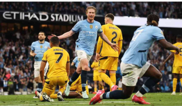 De Bruyne’s Goal Sends Man City to Third, Closer to Champions League Spot