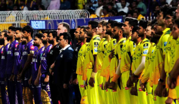 BCCI honours Indian Armed Forces ahead of CSK vs KKR as Csk registers third win of the season.