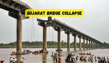 Gujarat Bridge Collapse: 15 Dead, 4 Missing as Rescue Efforts Continue Amid Rain and Mud