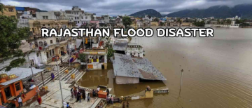 Rajasthan Flood Disaster: 2-km crater forms as dam overflows, 8 Villages Gone Underwater