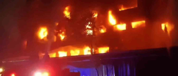 Massive Fire at Bhiwandi Dyeing Factory in Thane, No Casualties