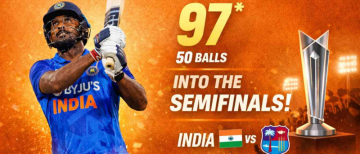Record Chase! Samson’s 97* Stuns West Indies & powers India Into T20 WC 2026 Semi-Finals