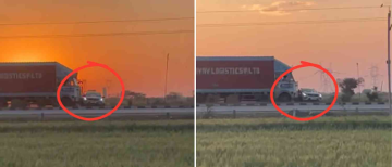 Truck Drags SAF Officer’s Car 1.5 km