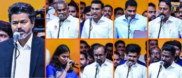 Meet The Nine Ministers Of CM Vijay Thalapathi Cabinet