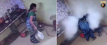Terrifying CCTV: Pressure Cooker Explodes in Shajapur Hostel Kitchen!