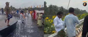 Next Level Civic Sense? Crowd Steals Plants & Invades Fountains at New ₹5000 Crore ASR Airport