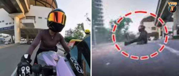 Shocking Hit-and-Run: Car Intentionally Rams Woman Biker in Gurugram