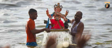 Mass Ganesh Visarjan in Govalkot, Chiplun: 100+ Idols Immersed Together