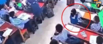 Balrampur Class 2 Student Collapses and Dies in School CCTV Video