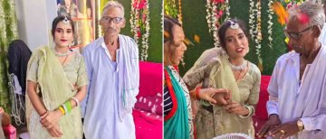 75-Year-Old Man Gets Engaged to 30-Year-Old Influencer in UP; Wedding Planned After Navratri